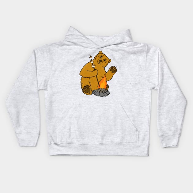 S'mores Bear Kids Hoodie by HonuHoney